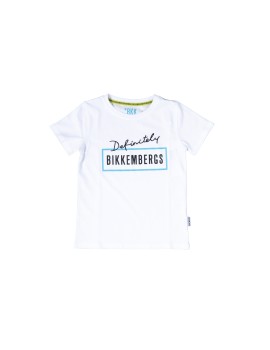 T-shirt  Bikkembergs bambino estiva mezza manica bianca 8 anni - 16 anni