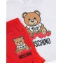 Completo Moschino neonata t- shirt e short collezione p/e 2022 6 mesi - 3 anni