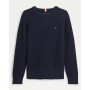 Maglioncino Tommy Hilfiger blu in cotone bambino estivo manica lunga con 2 anni- 16 anni