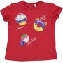 T-shirt Birba rossa neonata estiva 6 mesi - 30 mesi .