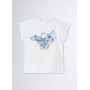 T-shirt bianca estiva mezza bambina Liu.jo  18 mesi -  7 anni