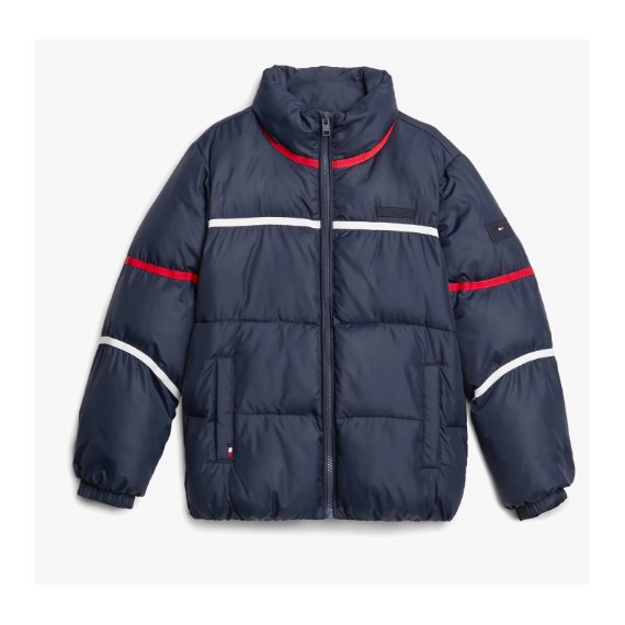 Piumino Tommy Hilfiger blu bambino invernale 2 anni- 16 anni