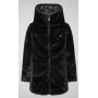 PIUMINO NERO DOUBLE FACE INVERNALE SAVE THE DUCK BAMBINA CON CAPPUCCIO 8 ANNI 16 ANNI