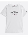 T-shirt biancaTommy Hilfiger bambino estiva in cotone manica corta 2 anni- 16 anni