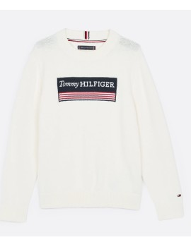 Maglioncino Tommy Hilfiger  in cotone bambino estivo manica lunga  2 anni- 16 anni