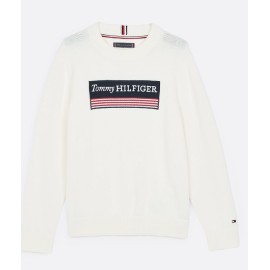 Maglioncino Tommy Hilfiger  in cotone bambino estivo manica lunga  2 anni- 16 anni