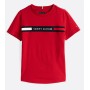 T-shirt rossa Tommy Hilfiger bambino estiva in cotone manica corta 2 anni- 16 anni